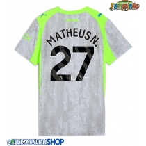 Maglie da calcio Manchester City Matheus Nunes #27 Terza Maglia Femminile 2025-26 Manica Corta